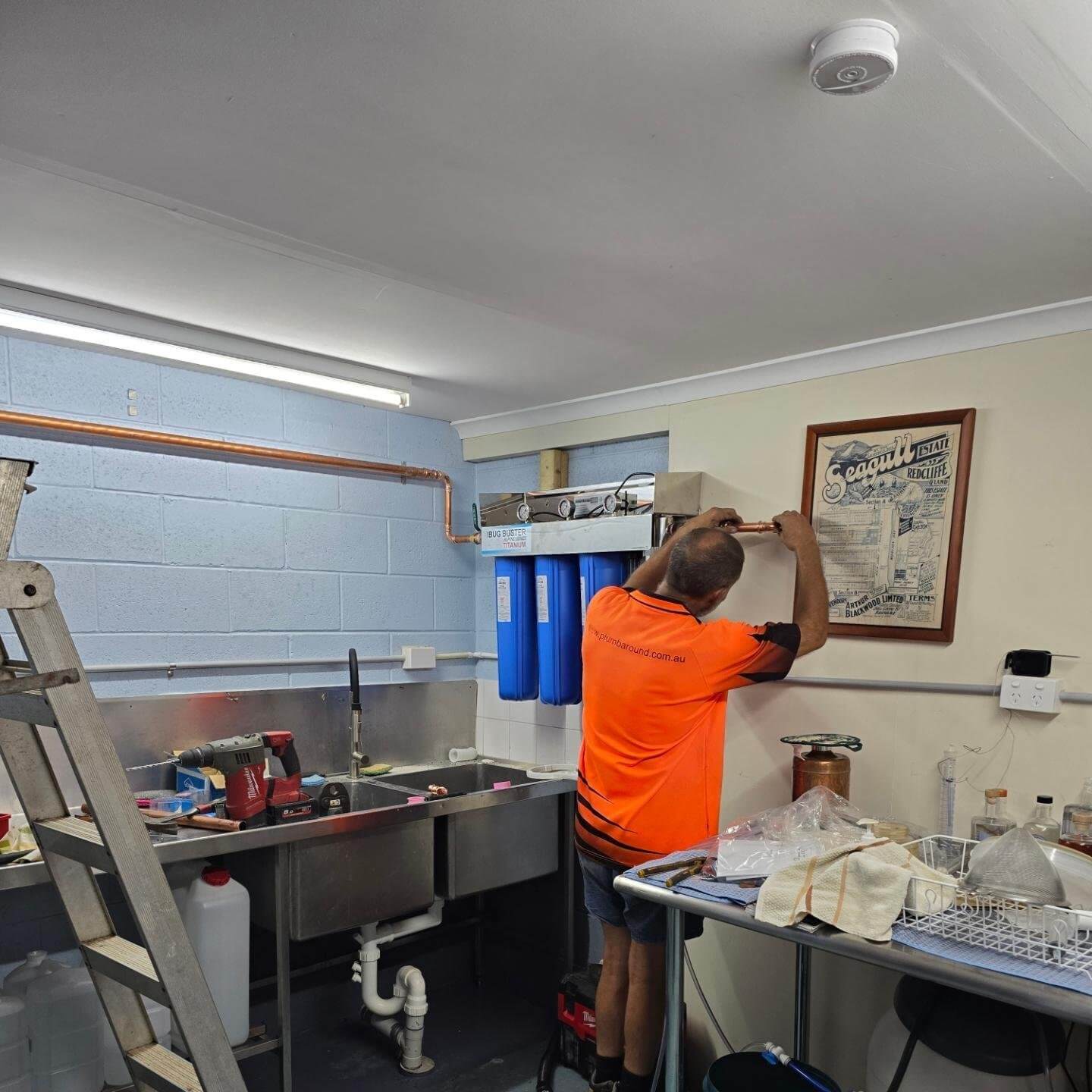 Plumber at Peninsula Distilling