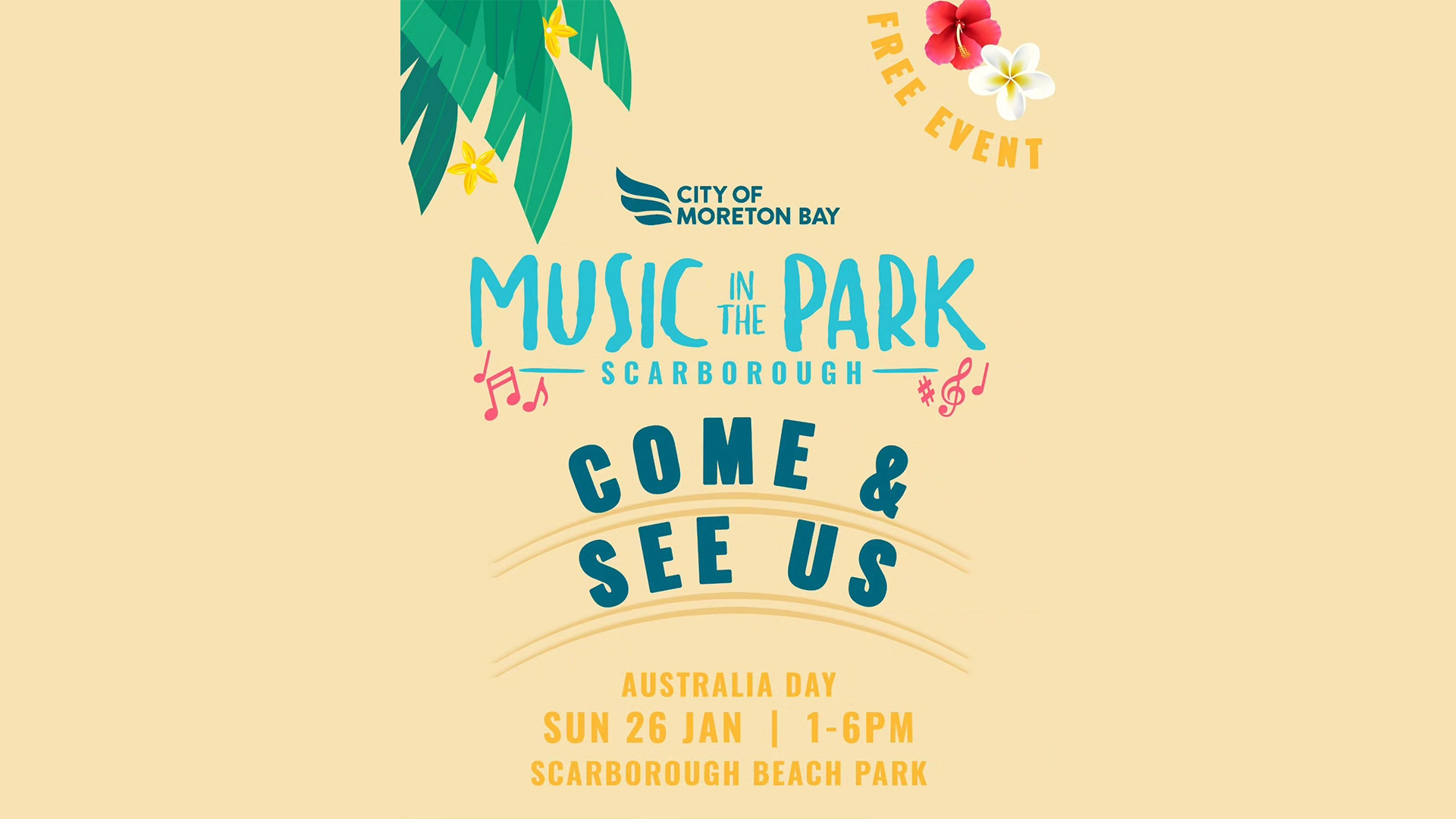 Visit us at Music in the Park this Australia Day