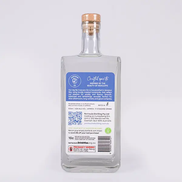 Peninsula Distilling - Humpybong Gin Myrtle Cascara 500ml Award Winning